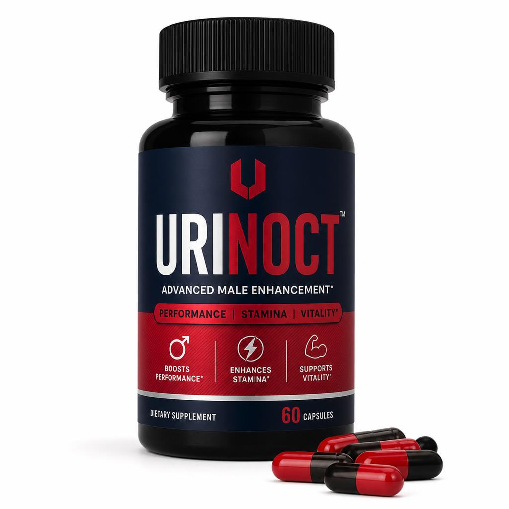 URINOCT Male Enhancement supplement bottle with capsules